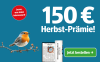 Angebot: 150 Euro Herbstprämie für 12 Monate Print und Digital mit Rotkehlchen und Bestellbutton