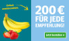 Anzeige für ein Zeitungsabonnement. Text: "200 € für jede Empfehlung!" und Button „Jetzt bestellen“.